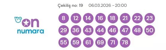 6 Mart On Numara Çekiliş Sonuçları