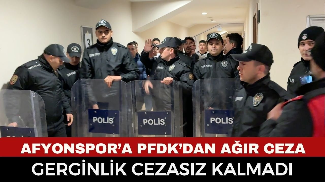 PFDK’dan Afyonspor’a Ağır Ceza: ZAFER STADI’NDAKİ OLAYLARIN FATURASI KESİLDİ