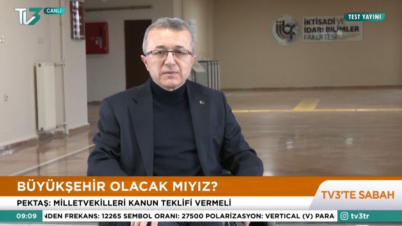 AFYONKARAHİSAR BÜYÜKŞEHİR OLMALI MI? PROF. DR. ETHEM KADRİ PEKTAŞ TV3’E AÇIKLADI