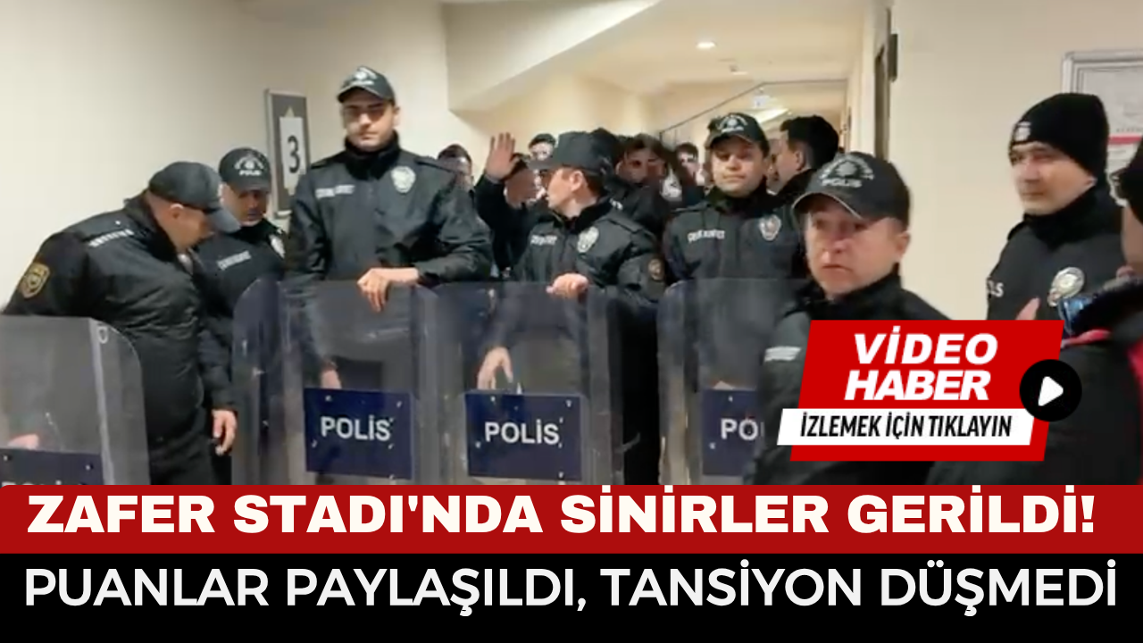 ZAFER STADI'NDA MAÇ BİTTİ, OLAYLAR BİTMEDİ! AFYONSPOR-ÇORUHLUSPOR MAÇI SONRASI SAHA KARIŞTI!