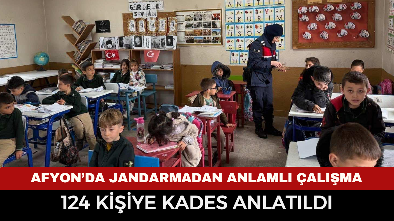 Afyonkarahisar’da Jandarmadan Anlamlı Çalışma