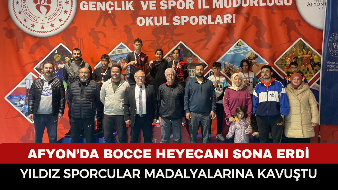 Afyonkarahisar’da Bocce Heyecanı Sona Erdi: Yıldız Sporcular Madalyalarına Kavuştu