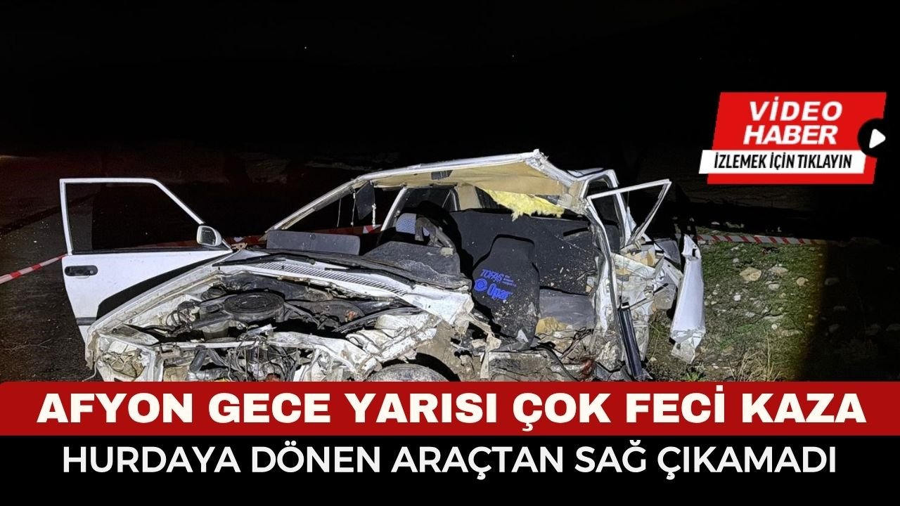 Afyonkarahisar’da kafa kafaya çarpışma: 1 ölü, 1 yaralı
