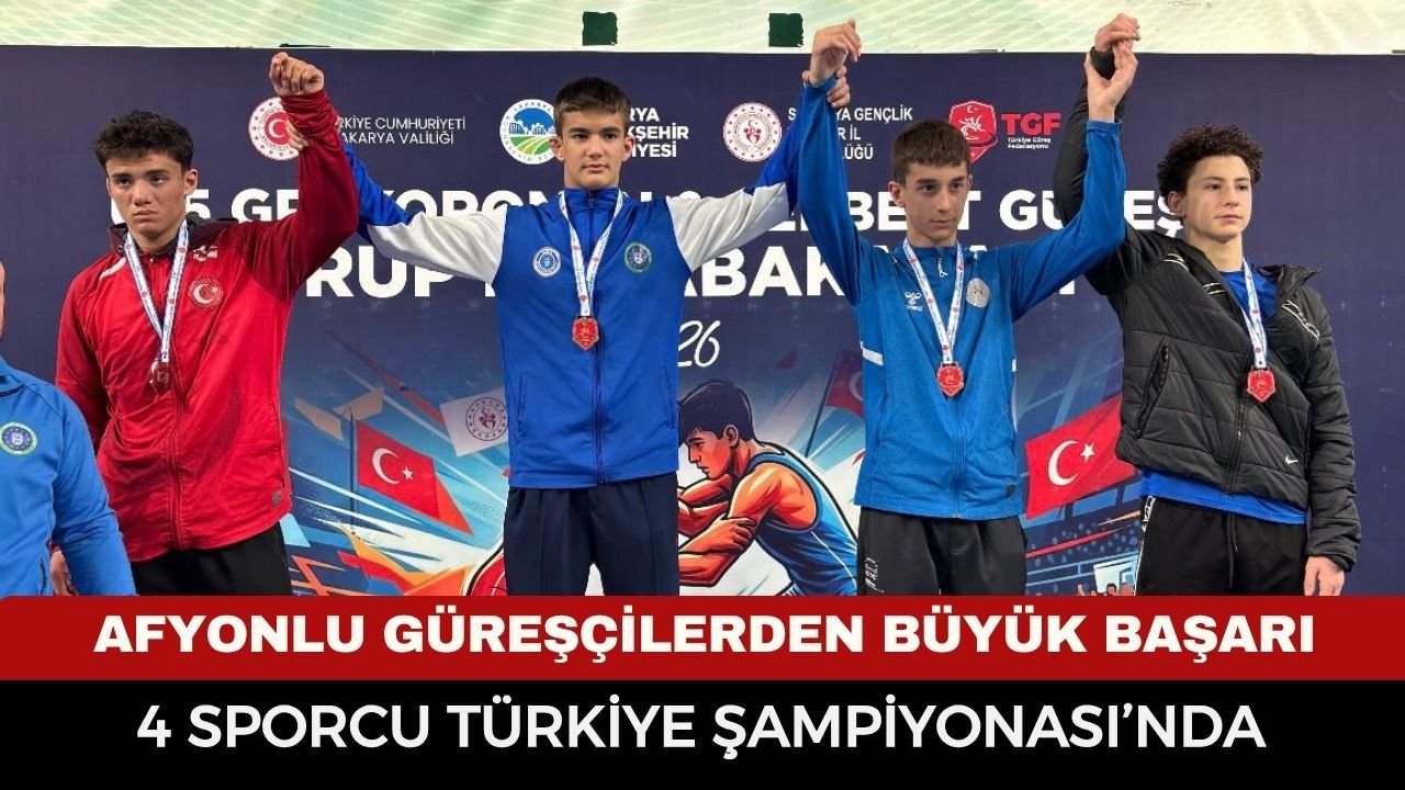Afyonlu güreşçilerden büyük başarı: 4 sporcu Türkiye Şampiyonası bileti aldı