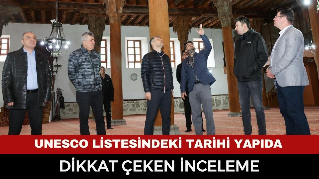 Vali Aktaş’tan Ulu Cami Ziyareti! UNESCO Listesindeki Tarihi Yapıda Dikkat Çeken İnceleme