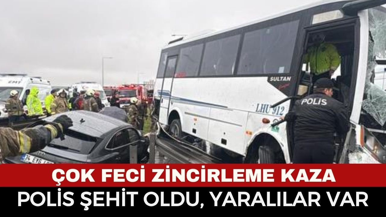 Polis Servisi Kazaya Karıştı: 1 Polis Şehit, Yaralılar Var