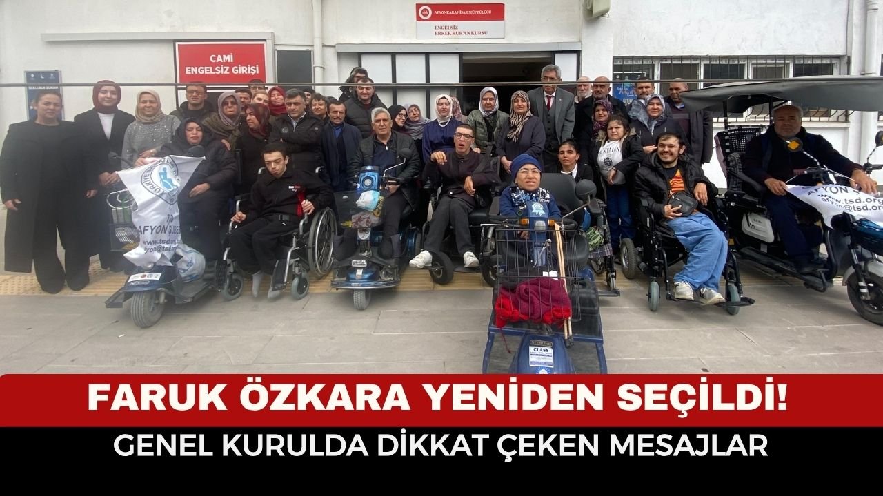 Faruk Özkara Yeniden Seçildi! Afyon’da Kritik Genel Kurulda Dikkat Çeken Mesajlar