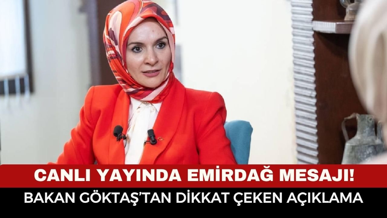 Bakan Göktaş’tan Emirdağ’a Canlı Yayın Mesajı! Selamı Sosyal Medyada Gündem Oldu