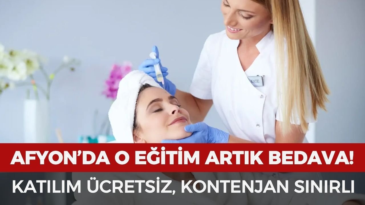 Afyon'da o eğitim artık bedava: Katılım ücretsiz, kontenjan sınırlı!