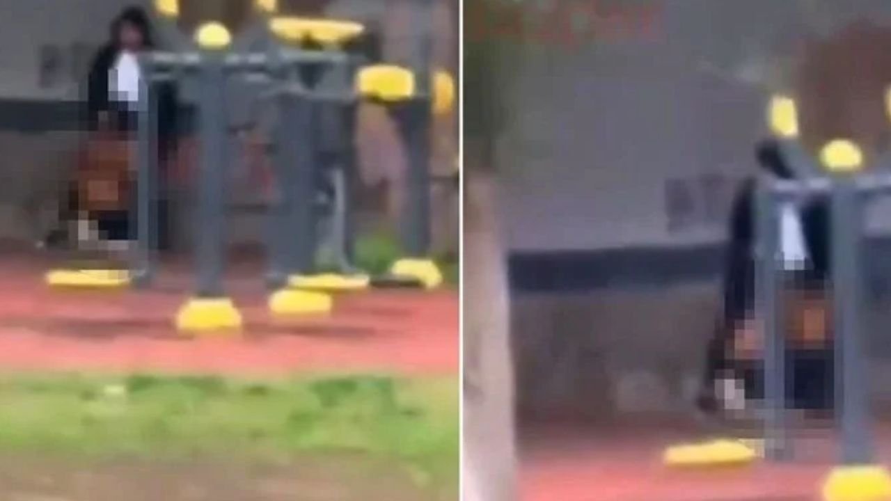 Genç çiftin uygunsuz davranışı infial yarattı: Çevredeki herkesin gözü önünde…