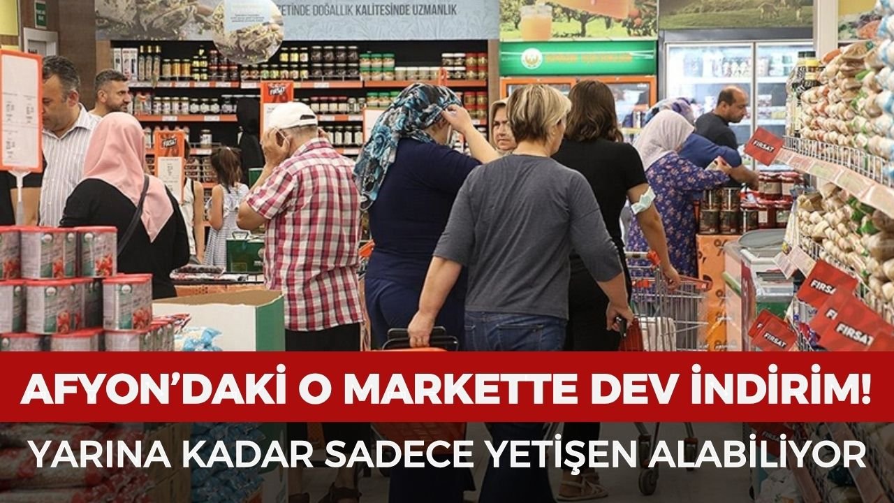 O markette dev indirim başladı! Sadece yetişen alabiliyor