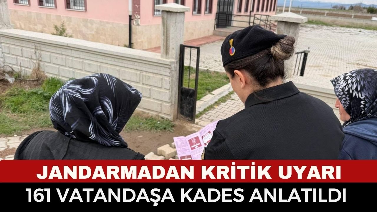 Sandıklı’da jandarmadan kritik uyarı: 161 vatandaşa KADES anlatıldı