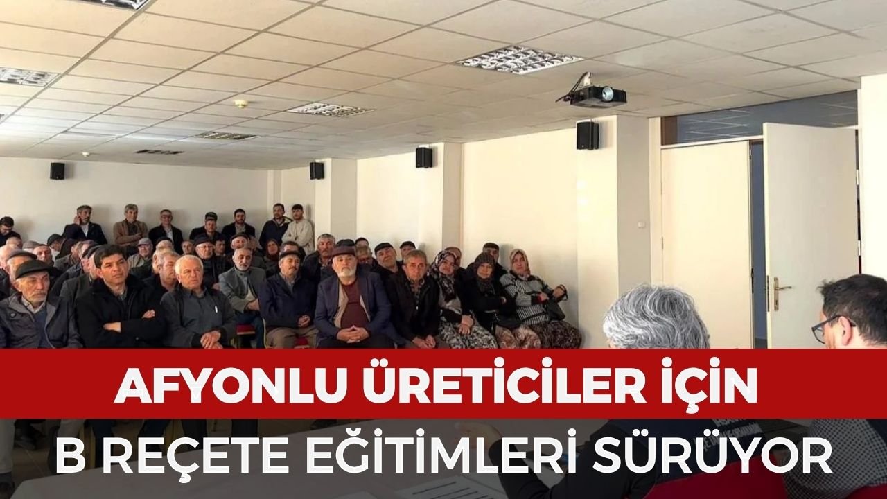 Afyonkarahisar’da B reçete eğitimleri sürüyor