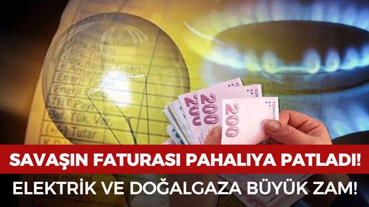Elektrik ve doğal gaz tarifelerine yüzde 25 zam yapıldı