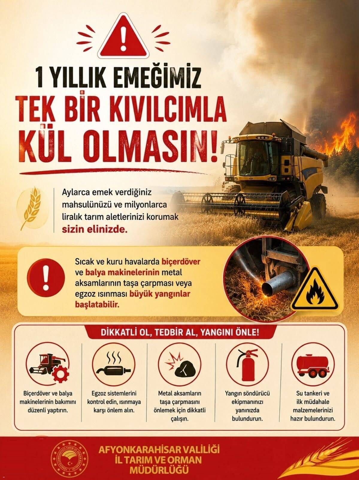 Afyonkarahisarda Ciftcilere Orman Yangini Uyarisi Hasatta Bu Kurallara Dikkat Edin 1 6A577F5Dbfd92