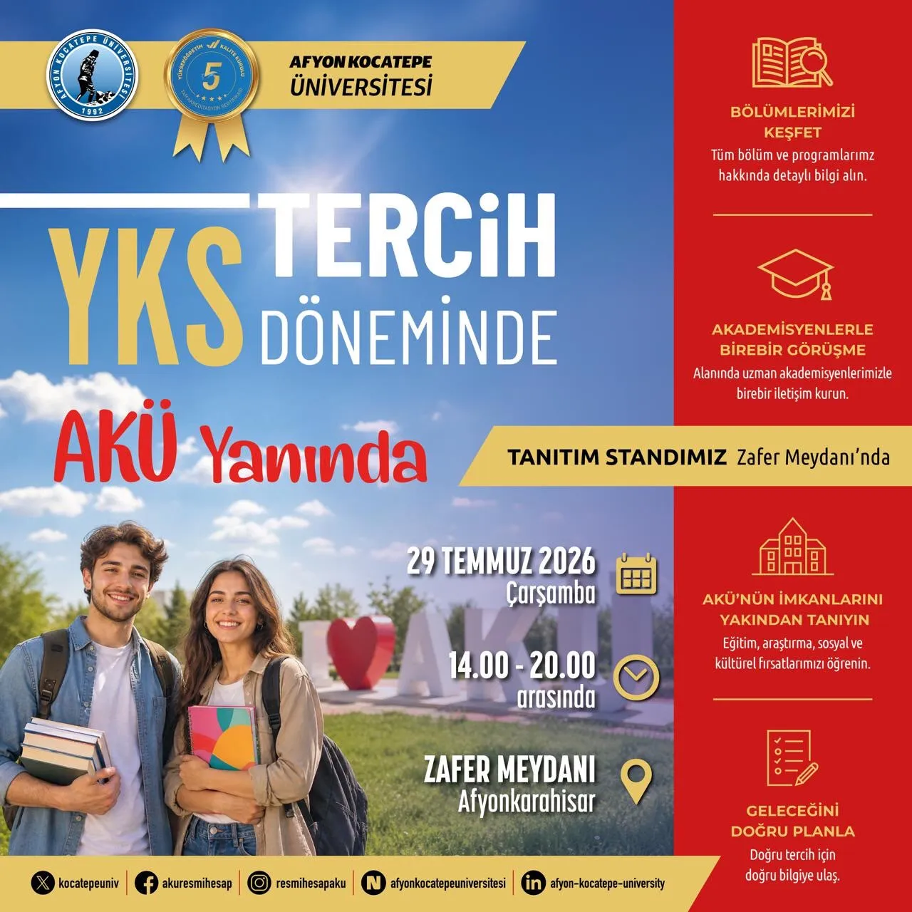 Yks Adaylarına Müjde Akü'den Ücretsiz Tercih Rehberliği