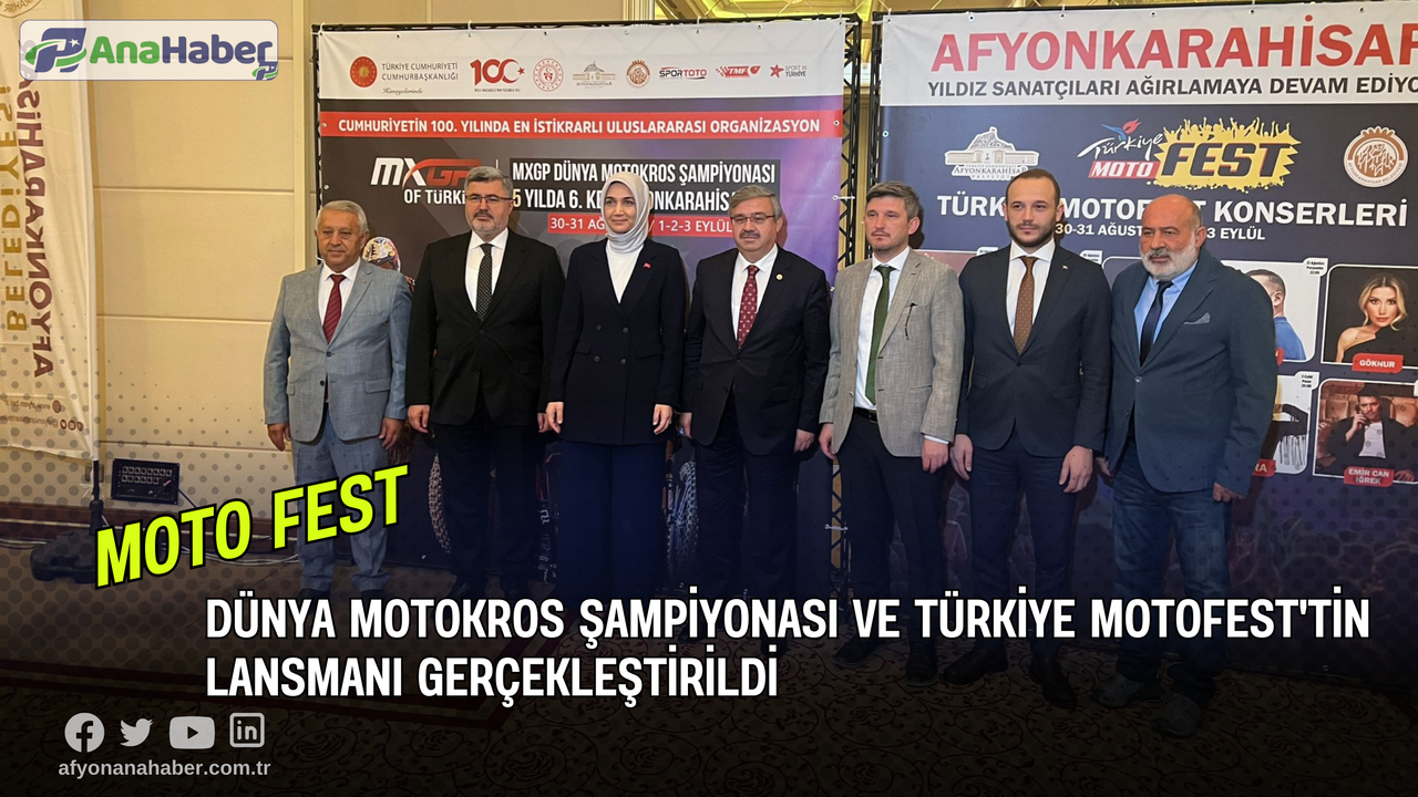 Afyonkarahisar'da Dünya Motokros Şampiyonası ve Türkiye Motofest'tin Lansmanı Gerçekleştirildi
