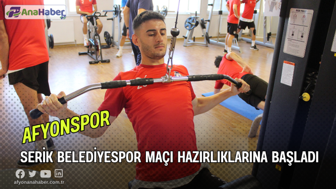 Afyonspor, Serik Belediyespor maçı hazırlıklarına başladı
