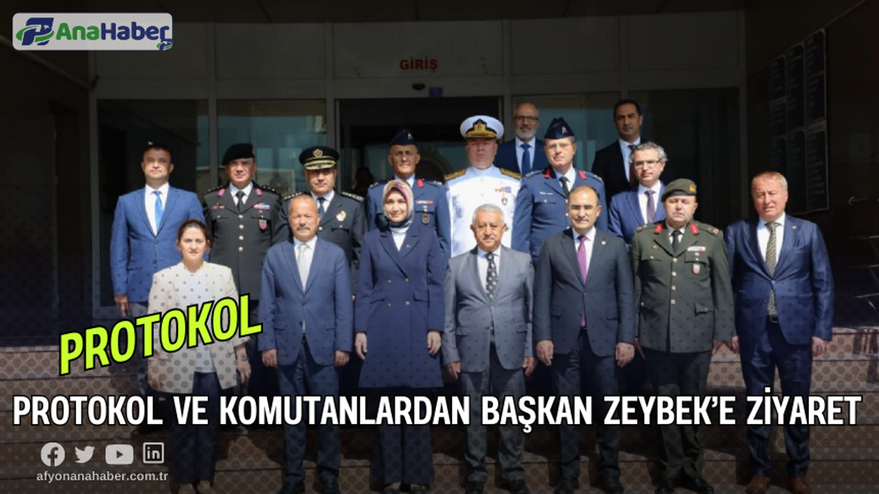 Protokol Ve Komutanlardan Başkan Zeybek’e Ziyaret