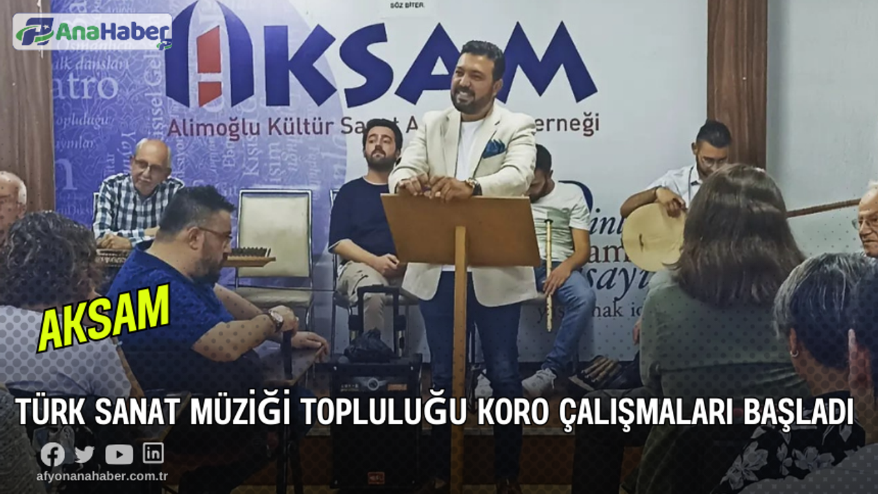 Türk Sanat Müziği Topluluğu Koro Çalışmaları Başladı