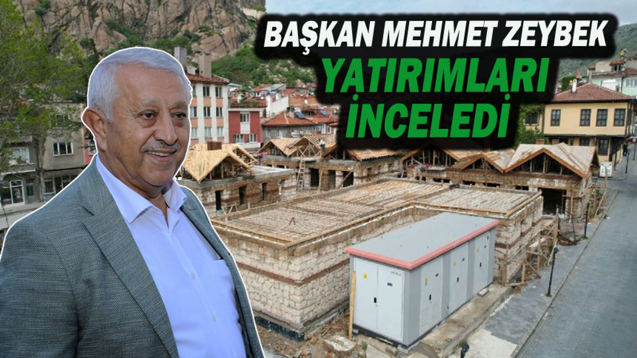 Başkan  Mehmet Zeybek Yatırımları İnceledi