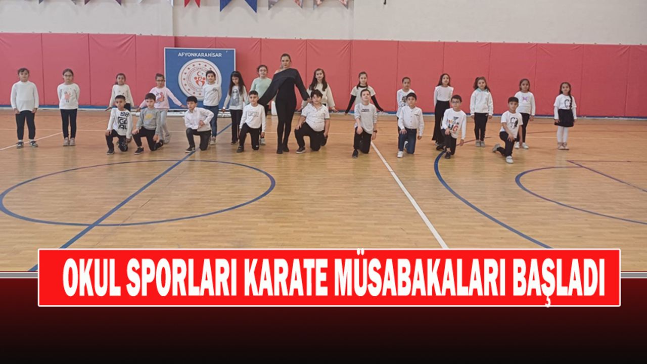 Okul Sporları Karate Müsabakaları Başladı