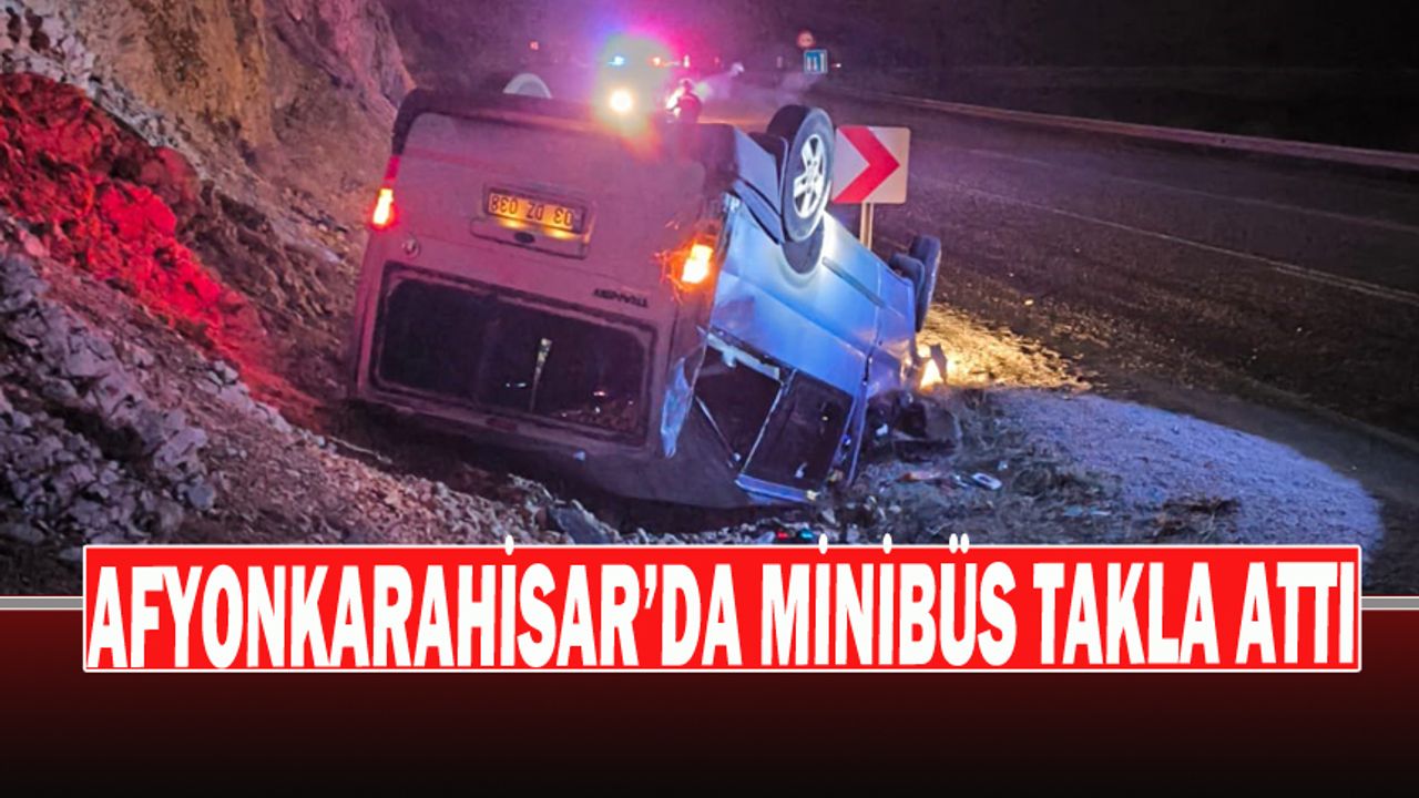 Takla Atan Minibüste 3 Kişi Yaralandı