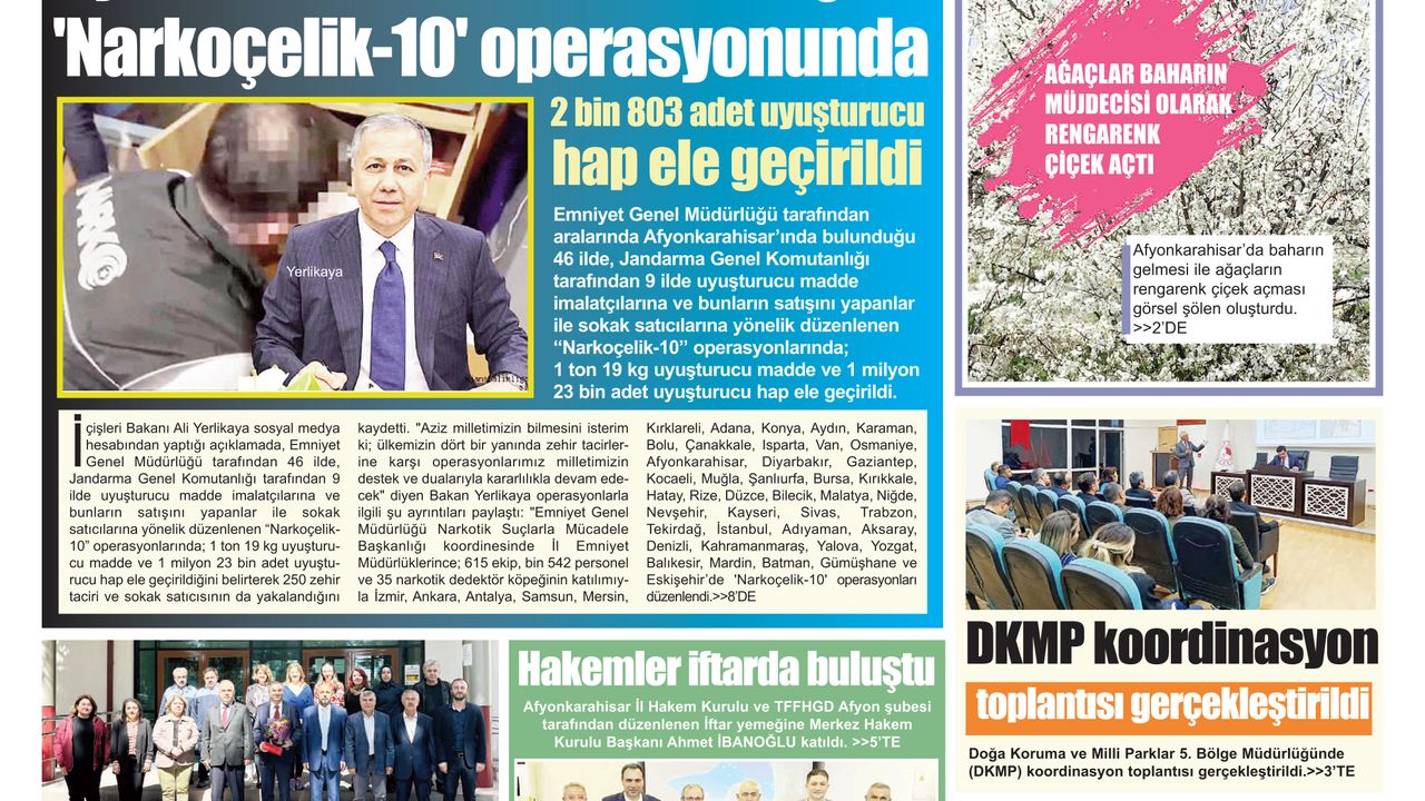 03042024 E-Gazete - Afyon Haberleri, Ana Haber Gazetesi, afyon kaza haberi