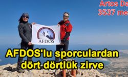 AFDOS'lu sporculardan dört dörtlük zirve