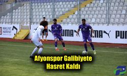 Afyonspor Galibiyete Hasret Kaldı