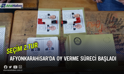 Afyonkarahisar'da Oy Verme  Süreci Başladı