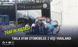 Takla Atan Otomobilde 2 Kişi Yaralandı