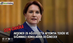 Akşener 26 Ağustos'ta Afyon'da Terör ve  Sığınmacı Konularına Değinecek