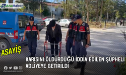 Karısını Öldürdüğü İddia Edilen Şüpheli  Adliyeye Getirildi