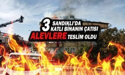 3 Katlı Binanın Çatısı Alevlere Teslim Oldu