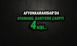 Bariyerlere Çarpan Otomobilde 4 Kişi …