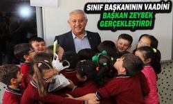 Sınıf Başkanının Vaadini Başkan Zeybek Gerçekleştirdi