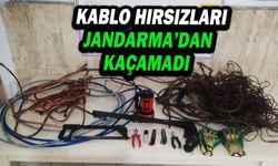 Çiftçilerin Kabusu Olan Kablo Hırsızlarını Jandarma Yakaladı