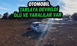 Kontrolden Çıkan Otomobil Tarlaya Devrildi: 1 Ölü, 2 Yaralı