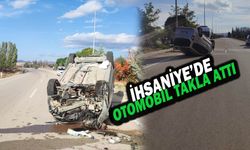 Refüje Çarpıp Takla Atan Otomobilde 1 Kişi Yaralandı