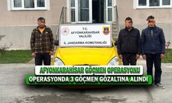 Düzensiz Göçmen Operasyonu, 3 Gözaltı