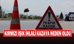 Kırmızı Işık İhlali Kazaya Neden Oldu