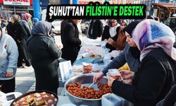 Şuhut'da Filistin İçin Hayır Çarşısı Kuruldu