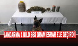 Jandarma 1 Kilo 868 Gram Esrar Ele Geçirdi