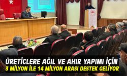 Üreticilere ağıl ve ahır yapımı için destek