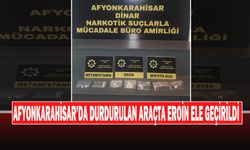 Afyonkarahisar’da Durdurulan Araçta Eroin Ele Geçirildi