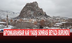 Afyonkarahisar Kar Yağışı Sonrası Beyaza Büründü