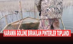 Karamık Gölüne Bırakılan Pinterler Toplandı