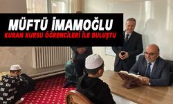 Müftü İmamoğlu kuran kursu öğrencileri ile buluştu