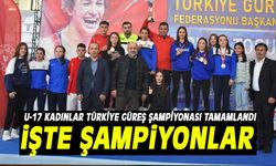 AFYON'DA U-17 KADINLAR TÜRKİYE GÜREŞ ŞAMPİYONASI TAMAMLANDI